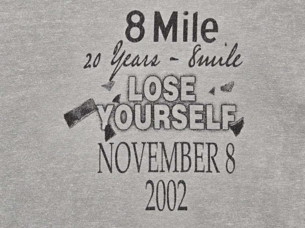 8 Mile Lose Yourself 20 Years November 8 2002 Long Sleeve Gray T-Shirt XL